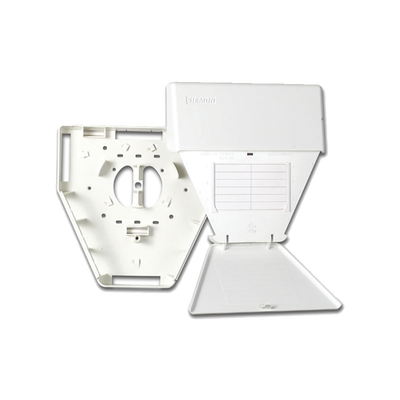 Salida Multiusuario de Telecomunicaciones (MUTOA), con tornillos de montaje y cinta adhesiva, acepta 6 acopladores CT, color blanco