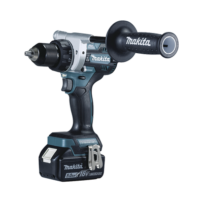 Taladro Atornillador BL 18 V 5 Ah LXT 130 Nm 2 Velocidades (0-550 0-2100 rpm). Incluye 2 Baterías de 18 V, Cargador rápido, 2 Puntas doble y Maletín Makpac.