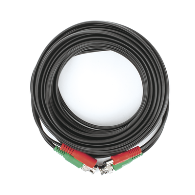 Cable coaxial ( BNC RG59 ) + Alimentación / SIAMÉS / 10 Metros / 100 % COBRE / Para Cámaras 4K  / Uso interior y exterior