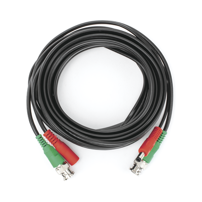 Cable coaxial ( BNC RG59 ) + Alimentación / SIAMÉS / 5 Metros / 100 % COBRE / Para Cámaras 4K  / Uso interior y exterior