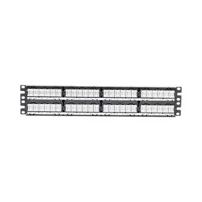 Panel de Parcheo de Impacto (110), Plano, Categoría 6A, de 48 Puertos, 2UR