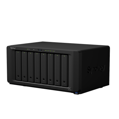 Servidor NAS de 8 Bahías (Expandible a 18 Bahías) / Hasta 324 TB / 4 GB RAM / Servicio Nube Gratis (P2P) / Administración Remota y Respaldo Programado