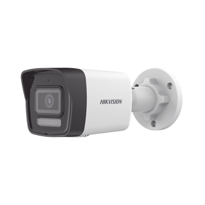 [Dual Light] Bala IP 2 Megapixel / Lente 2.8 mm / 30 mts IR + 30 mts Luz Blanca / Micrófono Integrado / ACUSENSE Lite / Exterior IP67 / H.265 / PoE / ONVIF / Micro SD