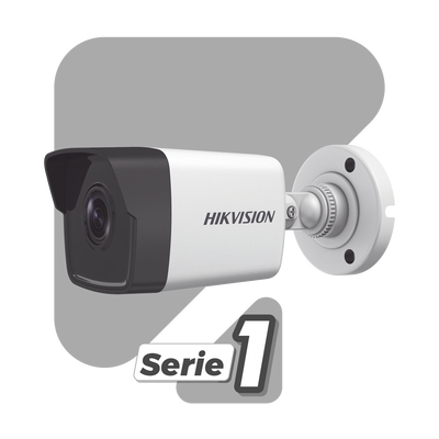 Bala IP 4 Megapixel / Lente 2.8 mm / 30 mts IR / WDR 120 dB / Exterior IP67 / Hik-Connect P2P / H.265+ / PoE / ONVIF