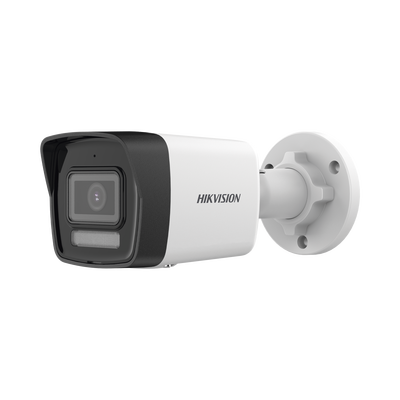 [Dual Light] Bala IP 8 Megapixel (4K) / Lente 2.8 mm / 30 mts IR + 30 mts Luz Blanca / Micrófono Integrado / ACUSENSE Lite / Exterior IP67 / H.265 / PoE / ONVIF / Micro SD