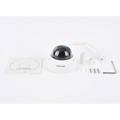 Domo IP 4 Megapixel / Lente 2.8 mm / 30 mts IR / WDR 120 dB / Exterior IP67 / Hik-Connect P2P / H.265+ / PoE / ONVIF