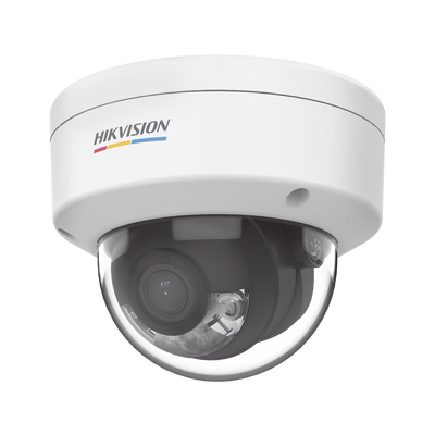 Domo IP 4 Megapixel / ACUSENSE Lite (Detección de Movimiento en Humanos y Vehículos) / Lente 2.8 mm / Luz Blanca 30 mts / Exterior IP67 / IK08 / Micrófono Integrado / WDR 120 dB / PoE / MicroSD