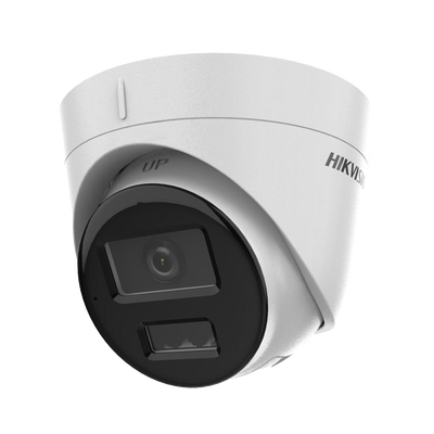 [Dual Light] Turret IP 2 Megapixel / Lente 2.8 mm / 30 mts IR + 30 mts Luz Blanca / Micrófono Integrado / ACUSENSE Lite / Exterior IP67 / H.265 / PoE / ONVIF / Micro SD