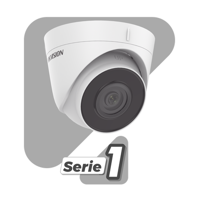 Turret IP 4 Megapixel / Lente 2.8 mm / ACUSENSE Lite (Detección de Movimiento en Humanos y Vehiculos)  / 30 mts IR EXIR 2.0 / Microfono Integrado / Exterior IP67 / WDR 120 dB / PoE / ONVIF / MicroSD