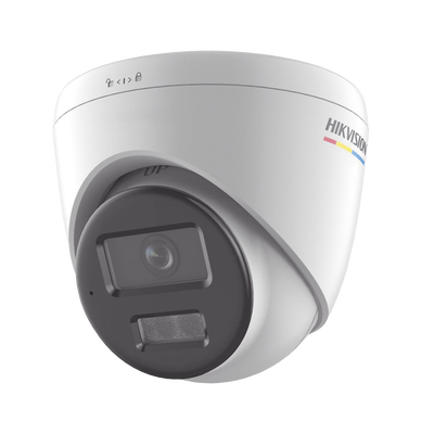 [Dual Light + ColorVu] Turret IP 4 Megapixel / Lente 2.8 mm / 30 mts IR + 30 mts Luz Blanca / Micrófono Integrado / ACUSENSE Lite / Exterior IP67 / WDR 120 dB / PoE / Micro SD / ONVIF