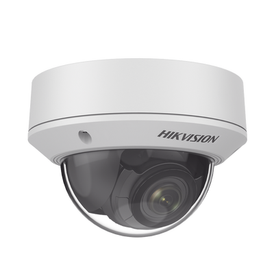 Domo IP 4 Megapixel / Lente Mot. 2.8 - 12 mm / 30 mts IR / H.265+ / Exterior IP67 / IK10 / WDR 120 dB / Metal / PoE / ONVIF / Micro SD