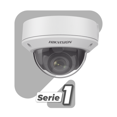 Domo IP 4 Megapixel / Lente Mot. 2.8 - 12 mm / 30 mts IR / H.265+ / Exterior IP67 / IK10 / WDR 120 dB / Metal / PoE / ONVIF / Micro SD