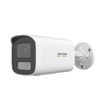 [Dual Light + ColorVu] Bala IP 2 Megapixel / Lente 4 mm / 50 mts IR + 50 mts Luz Blanca / Micrófono Integrado / ACUSENSE Lite / Exterior IP67 / WDR 120 dB / PoE / Micro SD / ONVIF