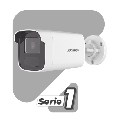 [Dual Light] Bala IP 8 Megapixel  (4K) / Lente 4 mm / 50 mts IR + 50 mts Luz Blanca / Micrófono Integrado / ACUSENSE Lite / Exterior IP67 / H.265 / PoE / ONVIF / Micro SD