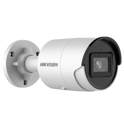 Bala IP 2 Megapixel / Lente 2.8 mm / 40 mts IR EXIR / ACUSENSE (Evita Falsas Alarmas) / Exterior IP67 / WDR 120 dB / PoE / Micrófono Integrado / Metal  / MicroSD / ONVIF / ACUSEARCH