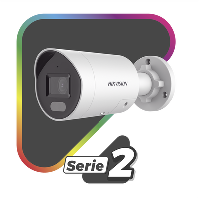 [Dual Light + ColorVu] Bala IP 4 Megapixel / Lente 2.8 mm / 40 mts IR + 40 mts Luz Blanca / Microfono Integrado / Exterior IP67 / WDR 130 dB / Videoanaliticos (Filtro de Falsas Alarmas) / Captura Facial / PoE / ACUSEARCH