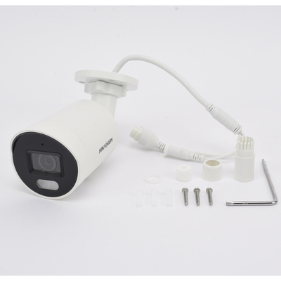 [ PROTECCIÓN ACTIVA ] Bala IP 4 Megapixel / Imagen a Color 24/7 (ColorVu) / PoE / Lente 2.8 mm / Luz Blanca 40 mts / Exterior IP67 / Luz Intermitente y Alerta de Audio / ACUSENSE (Filtro de Falsas Alarmas) / WDR 130 dB / Captura Facial / ACUSEARCH