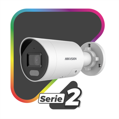 [ PROTECCIÓN ACTIVA ] Bala IP 4 Megapixel / Imagen a Color 24/7 (ColorVu) / PoE / Lente 2.8 mm / Luz Blanca 40 mts / Exterior IP67 / Luz Intermitente y Alerta de Audio / ACUSENSE (Filtro de Falsas Alarmas) / WDR 130 dB / Captura Facial / ACUSEARCH