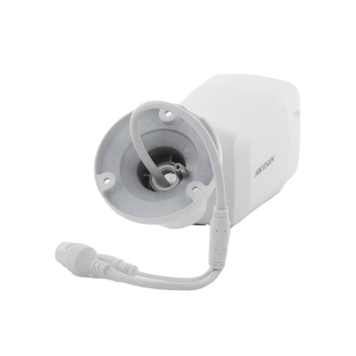 Bullet IP 4 Megapixel / Imagen a Color 24/7 / Lente 2.8 mm / Luz Blanca 40 mts / Micrófono Integrado / WDR 130 dB / Exterior IP67 / Captura Facial / Videoanaliticos (Filtro de Falsas Alarmas) / Metal  / MicroSD