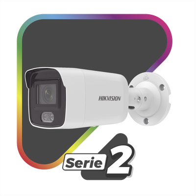 Bullet IP 4 Megapixel / Imagen a Color 24/7 / Lente 2.8 mm / Luz Blanca 40 mts / Micrófono Integrado / WDR 130 dB / Exterior IP67 / Captura Facial / Videoanaliticos (Filtro de Falsas Alarmas) / Metal  / MicroSD