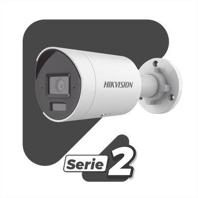 [Dual Light + 2 Micrófonos Integrados] Bala IP 8 Megapixel (4K) / Lente 2.8 mm / 40 mts Luz Blanca + 40 mts IR / ACUSENSE / Exterior IP67 / WDR 120 dB / PoE / ONVIF / Micro SD / Metal / ACUSEARCH