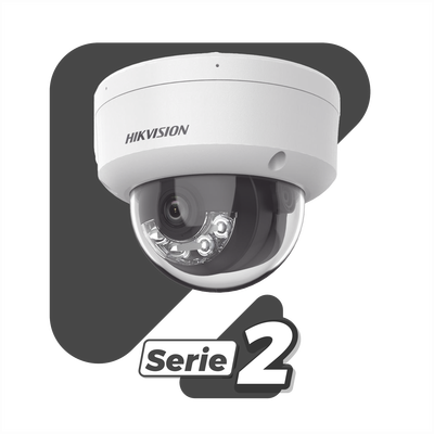 [Dual Light + 2 Micrófonos Integrados] Domo IP 2 Megapixel / Lente 2.8 mm / 30 mts Luz Blanca + 30 mts IR / ACUSENSE / Exterior IP67 / IK10 / WDR 120 dB / PoE / ONVIF / Micro SD / Metal / ACUSEARCH