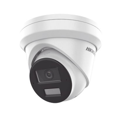 [Dual Light + 2 Micrófonos Integrados] Turret IP 4 Megapixel / Lente 2.8 mm / 30 mts Luz Blanca + 30 mts IR / ACUSENSE / Exterior IP67 / WDR 120 dB / PoE / ONVIF / Micro SD / Metal / ACUSEARCH