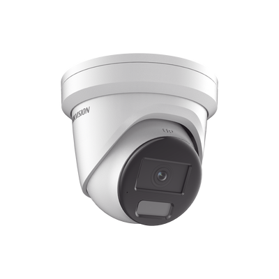 [Dual Light + ColorVu] Turret IP 4 Megapixel / Lente 2.8 mm / 40 mts IR + 40 mts Luz Blanca /  Microfono Integrado  / Exterior IP67 /   WDR 130 dB / Videoanaliticos (Filtro de Falsas Alarmas) / Captura Facial / ACUSEARCH