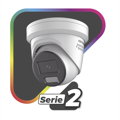 [ PROTECCIÓN ACTIVA ] Turret IP 4 Megapixel / Imagen a Color 24/7 / Lente 2.8 mm / Luz Blanca 30 mts / Exterior IP67 / Luz Intermitente y Alerta de Audio / Micrófono Integrado / Videoanaliticos (Filtro de Falsas Alarmas) / WDR 130 dB / Captu