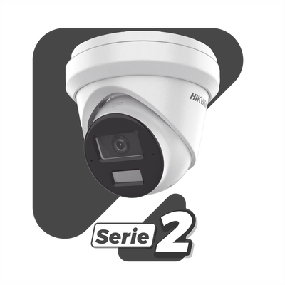 [Dual Light + 2 Micrófonos Integrados] Turret IP 6 Megapixel / Lente 2.8 mm / 30 mts Luz Blanca + 30 mts IR / ACUSENSE / Exterior IP67 / WDR 120 dB / PoE / ONVIF / Micro SD / Metal / ACUSEARCH