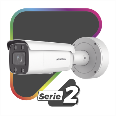 Bullet IP 4 Megapixel / Imagen a Color 24/7 / Lente 3.6 - 9 mm / Luz Blanca 60 mts / WDR 130 dB / Exterior IP67 / Captura Facial / Videoanaliticos (Filtro de Falsas Alarmas) / MicroSD / ACUSEARCH