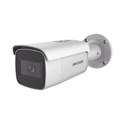 Bala IP 8 Megapixel (4K) / Lente Mot. 2.8 a 12 mm / 60 mts IR EXIR /Exterior IP67 / IK10 /  WDR 120 dB / PoE / ACUSENSE (Evita Falsas Alarmas) / Entrada y Salida de Audio y Alarmas / MicroSD / ONVIF /  ACUSEARCH