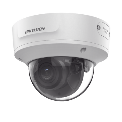 Domo IP 2 Megapixel / Lente Mot. 2.8 a 12 mm / 40 mts IR EXIR /Exterior IP67 / IK10 / WDR 120 dB / PoE / ACUSENSE (Evita Falsas Alarmas) / Entrada y Salida de Audio y Alarma / MicroSD / ONVIF