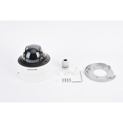 Domo IP 4 Megapixel / Imagen a Color 24/7 / Lente 3.6 - 9 mm / Luz Blanca 40 mts / WDR 130 dB / Exterior IP67 / IK10 / Captura Facial / Videoanaliticos (Filtro de Falsas Alarmas) / MicroSD / ACUSEARCH