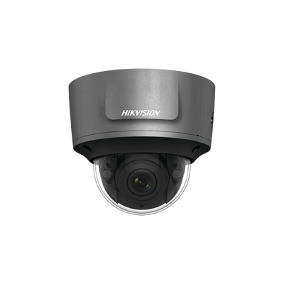 Domo IP 5 Megapixel / 30 mts IR EXIR / Lente Mot. 2.8 a 12 mm / WDR / IP67/ IK10 / Vídeo Análisis / Color negro / MicroSD