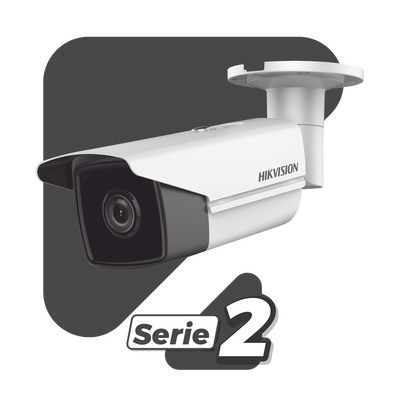 Bala IP 4 Megapixel / Lente 2.8 mm / 80 mts IR EXIR / Exterior IP67 / WDR 120 dB / PoE / ACUSENSE (Evita Falsas Alarmas) / MicroSD / ONVIF / ACUSEARCH