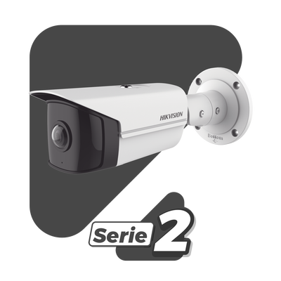 Bala IP 4 Megapixel / Serie PRO + / Panorámica 180° / 20 mts IR EXIR / WDR / Exterior IP67 / Vídeo Analíticos / PoE / Onvif