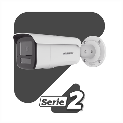 [Dual Light + 2 Micrófonos Integrados] Bala IP 6 Megapixel / Lente 4 mm / 80 mts Luz Blanca + 80 mts IR / ACUSENSE / Exterior IP67 / IK10 / WDR 120 dB / PoE / ONVIF / Micro SD / Metal / ACUSEARCH