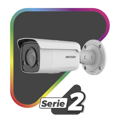 Bala IP 8 Megapixel / Imagen a Color 24/7 / PoE / Lente 4 mm / Luz Blanca 60 mts / Exterior IP67 / WDR 130 dB / Captura Facial  / Videoanaliticos (Filtro de Falsas Alarmas) / MicroSD / ACUSEARCH