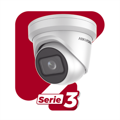 Turret IP 2 Megapixel / 40 mts IR EXIR / Lente 2.8 mm / WDR 120dB / Exterior IP67 / Vídeoanaliticos Integrados / PoE / microSD