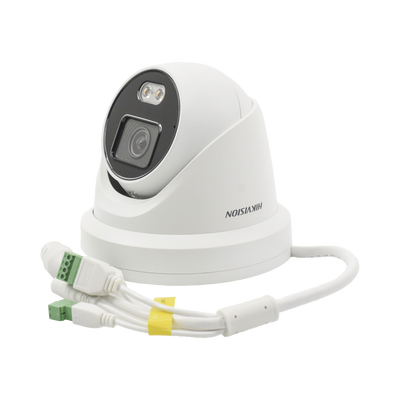 Turret IP 4 Megapixel / Imagen a color 24/7 / Lente 4 mm / Luz Blanca 40 mts / Exterior IP67 / Micrófono Integrado / WDR 120 dB / Audio y Alarma / Onvif / MicroSD