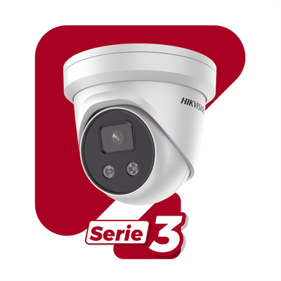 [ PROTECCIÓN ACTIVA ] Turret IP 5 Megapixel / Lente 2.8 mm / 40 mts IR / Exterior IP67 / Micrófono y Bocina Integrado / ACUSENSE (Evita Falsas Alarmas) / WDR 120 dB /  MicroSD