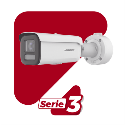 Bala IP 4 Megapixel / Lente Mot. 2.7 a 13.5 mm / Dual Light (60 mts IR + 60 mts Luz Blanca ) / Darkfighter S / Exterior IP67  / IK10 / WDR 130 dB / 4 Analíticos: AcuSense, Deteccion Facial, Conteo de Personas por Cruce y Zona