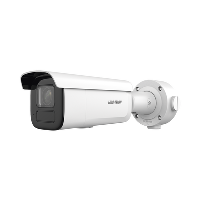 Bala IP 6 Megapixel / Lente Mot. 2.7 a 13.5 mm / 60 mts IR EXIR / Exterior IP67 / IK10 / DARKFIGHTER / PoE+ / Micro SD / Audio y Alarmas I/O / 4 Analíticos: AcuSense, Deteccion Facial, Conteo de Personas por Cruce y Zona