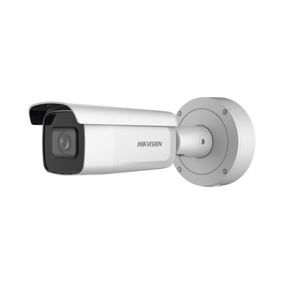 Bala IP 8 Megapixel (4K) / Lente Mot. 2.7 a 13.5 mm / 60 mts IR EXIR / Exterior IP66 / IK10 / DARKFIGHTER / Audio y Alarma I/O / PoE+ / ONVIF / Micro SD / 4 Analíticos: AcuSense, Deteccion Facial, Conteo de Personas por Cruce y Zona