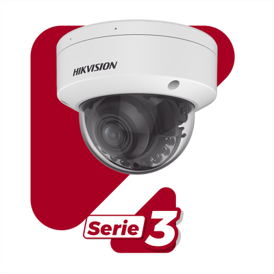 Domo IP 4 Megapixel / Lente Motorizado 2.7 - 13.5 mm / Dual Light (60 mts IR + 60 mts Luz Blanca ) / Exterior IP67  / WDR 130 dB / PoE + / AcuSense / MicroSD