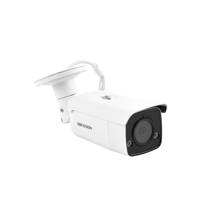 [ PROTECCIÓN ACTIVA ] Bala IP 5 Megapixel / Lente 4 mm / 60 mts IR EXIR / Exterior IP67  / WDR 120 dB / PoE + / Micrófono y Bocina Integrada / AcuSense / MicroSD