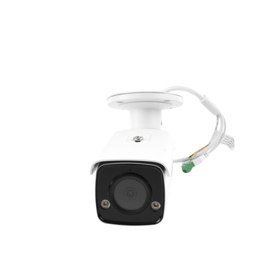 [ PROTECCIÓN ACTIVA ] Bala IP 5 Megapixel / Lente 4 mm / 60 mts IR EXIR / Exterior IP67  / WDR 120 dB / PoE + / Micrófono y Bocina Integrada / AcuSense / MicroSD