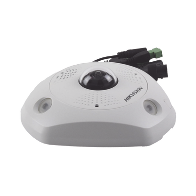 Fisheye IP 6 Megapixel / 180° - 360° / DEWARPING / WDR 120 dB / Exterior IP67 / IK10 / 15 mts IR / Entrada y Salida de Audio y Alarma / Múltiples Vistas / microSD