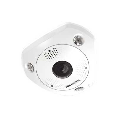 Fisheye IP 6 Megapixel / 180° - 360° / DEWARPING / WDR 120 dB / Exterior IP67 / IK10 / 15 mts IR / Entrada y Salida de Audio y Alarma / Múltiples Vistas / microSD